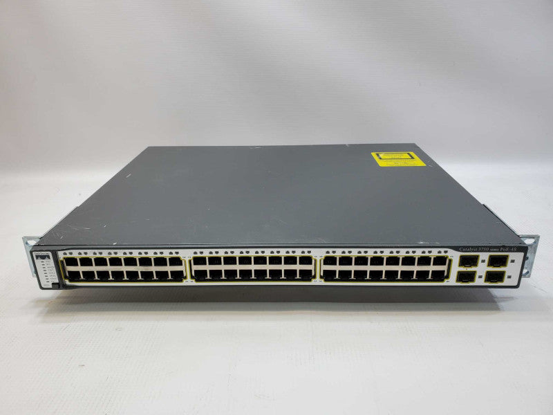 Cisco WS-C3750-48PS-S 48-Port PoE Gigabit Ethernet Network Switch (