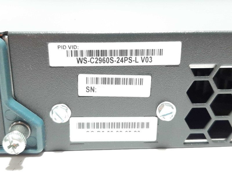 Cisco Catalyst 2960-S PoE+ 24-Port Ethernet Switch WS-C2960S-24PS-L  +