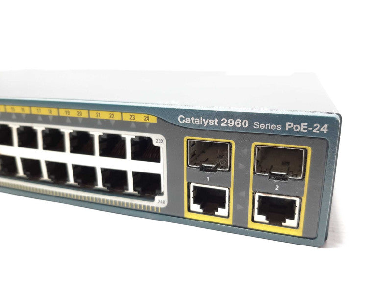 Cisco Catalyst 2960 Poe-24 24-Port Ethernet Switch WS-C2960-24PC-L V07 +