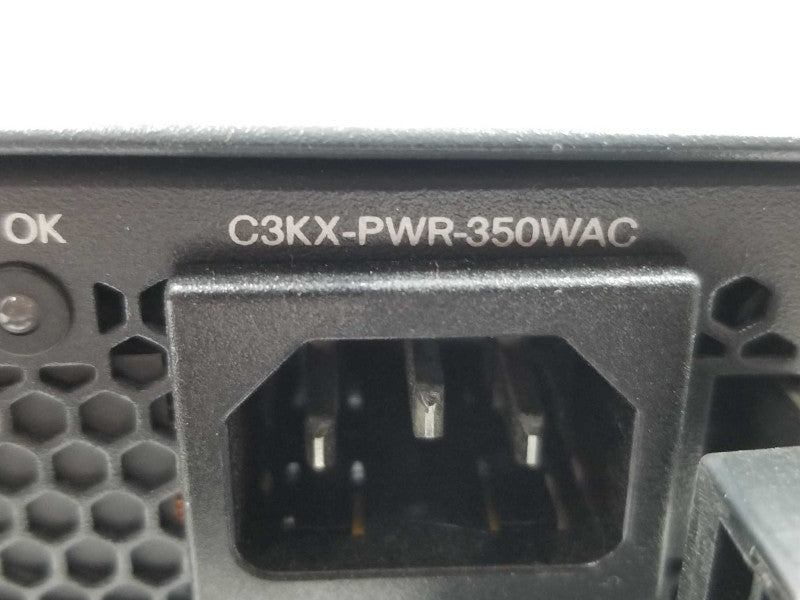 Cisco WS-C3750X-24T-S Switch 24-Port 1GE Stackable w/ 1x C3KX-PWR-350WAC ~
