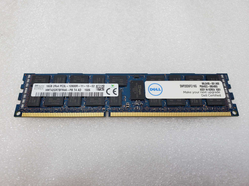 SKhynix 16GB 2Rx4 PC3L-12800R ECC Reg Server RAM HMT42GR7BFR4A-PB (