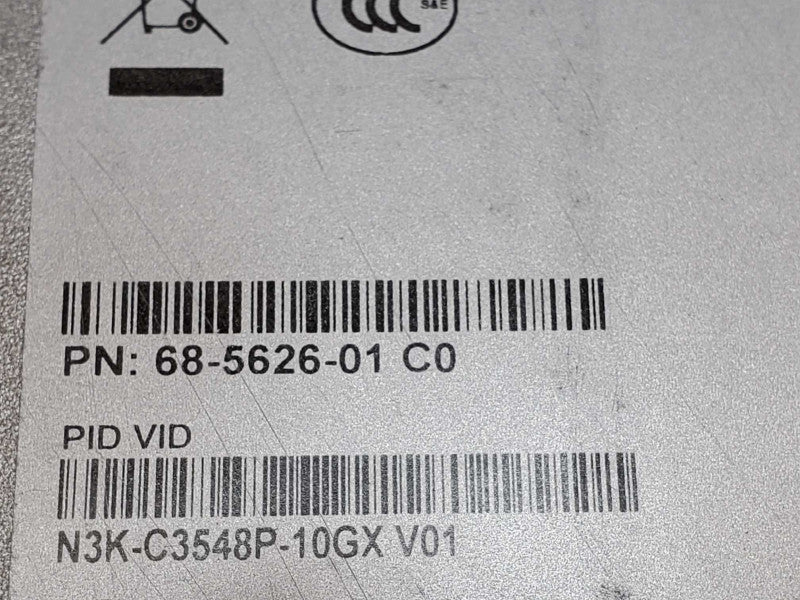 Cisco N3K-C3548P-10GX 48-Port SFP+ Nexus Switch, 2x PSU, Powers on, AS-IS _