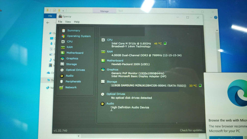 HP Elite X2 1011 G1 Tablet 11.6 \\" Core M-5Y10c@0.8GHZ 4GB 128GB SSD [