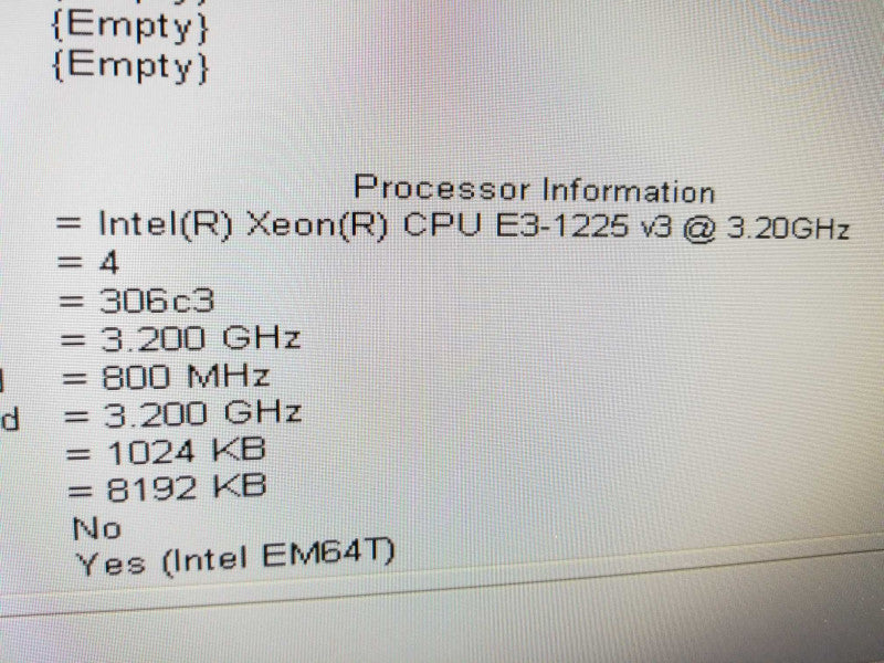 Dell precision T1700 Xeon E3-1225 v3 3.2GHz/16GB, FirePro W2100, NO HDD, QTY ~