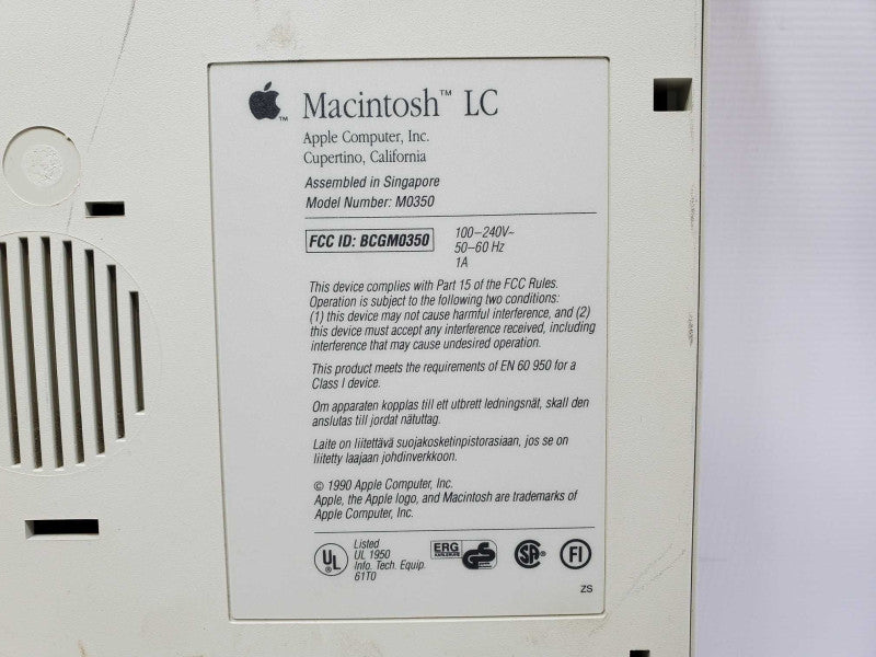 Vintage Macintosh LC475 Apple Computer (