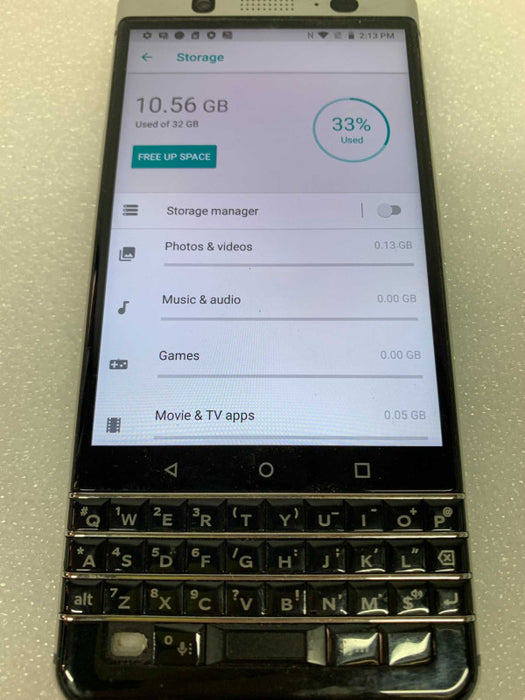 BlackBerry KEYone BBB100-1 32GB android 8.1.0 / missing left shift button #