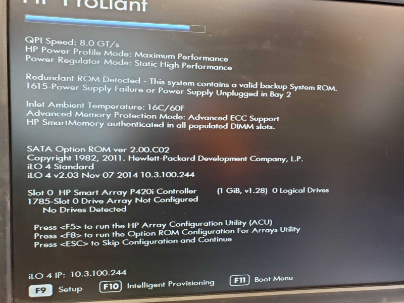 HP ProLiant DL360p Gen8 Xeon E5-2660 @ 2.2GHz 32GB Ram 8x 2.5\\" No HDD (
