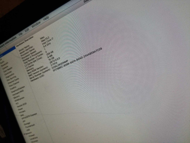 iMac 27\\" - L.2012 A1419, i7-3770 3.4GHz QC/16GB, GTX 675MX, 120GB SSD, READ* ~