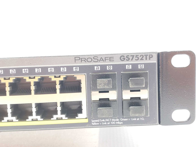NETGEAR ProSafe GS752TP 48 Port Gigabit Smart Switch w/ POE and 4 SFP Ports _