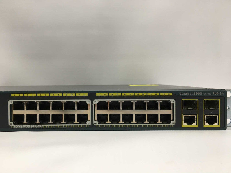 Cisco WS-C2960-24PC-L 24 Port POE Switch, Tested