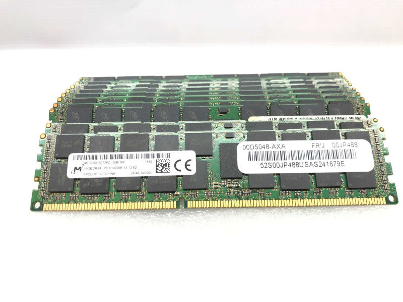 12x MICRON 16GB 256GB Kit 2RX4 PC3-12800R SERVER MEMORY MT36JSF2G72PZ-1G6E1LG