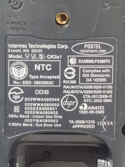 Intermec CK3a1 Wireless Barcode scanners CK3B20D00E100 _