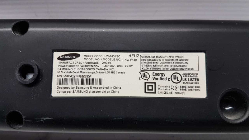 Samsung HW-F450/ZC soundbar / bluetooth / hdmi / aux #