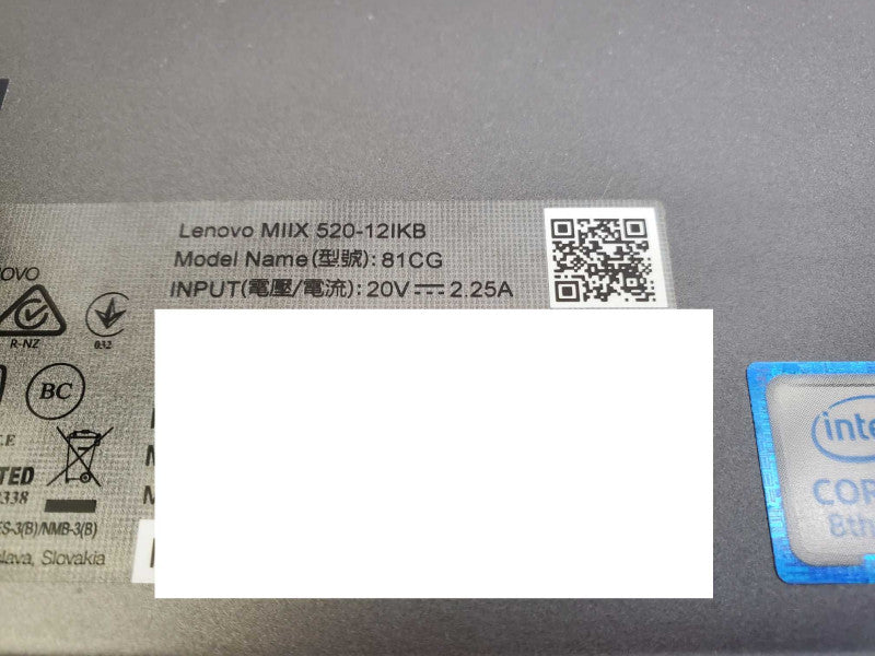 Lenovo Miix 520-12IKB 81CG i5-8250U 256GB SSD 8GB