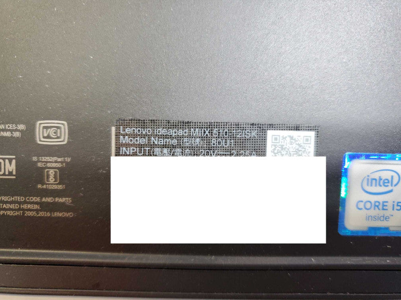 Lenovo Miix 520-12ISK 81CG i5-6200U 256GB SSD 8GB