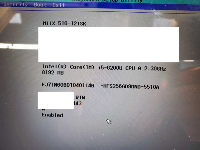 Lenovo Miix 520-12ISK 81CG i5-6200U 256GB SSD 8GB
