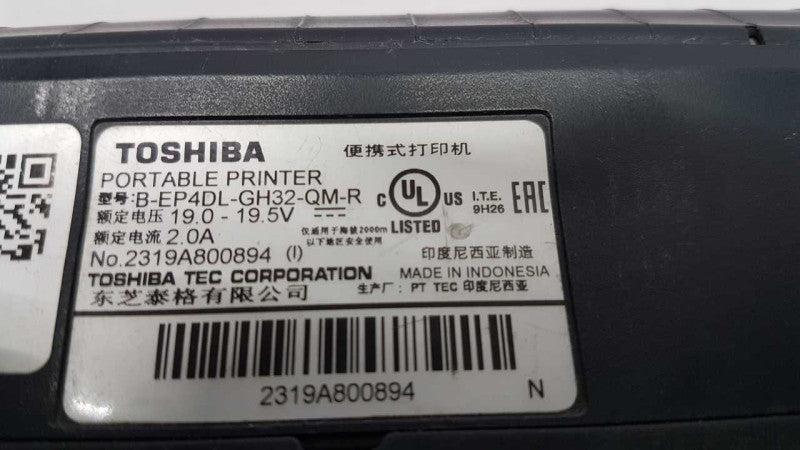 Toshiba Portable Printer B-EP4DL-GH32-QM-R / AS-IS  #