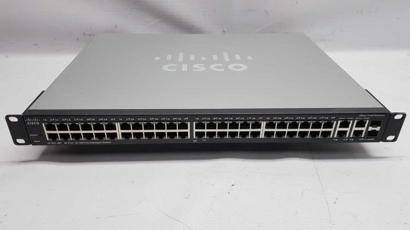 Cisco SF300-48P 48x port fast PoE Small Business Switch / factory reset #
