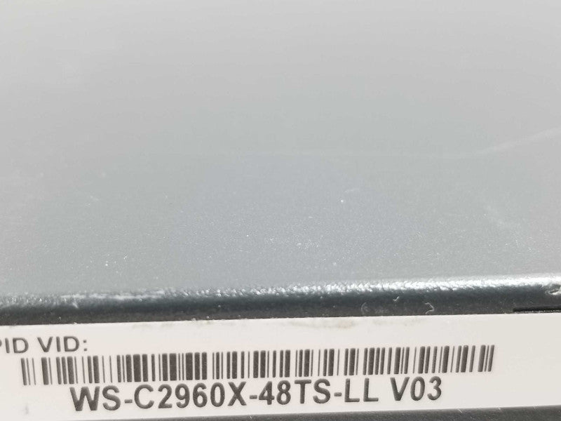 Cisco Catalyst 2960X Series 48-Port Gigabit Network Switch WS-C2960X-48TS-LL ~