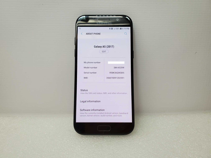 Samsung Galaxy A5 2017 SM-A520W Unlocked 32 GB (