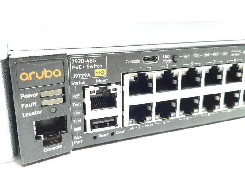 HP Aruba HP J9729A 2920-48G-POE+ 48-Port PoE+ Gigabit Ethernet Switch +