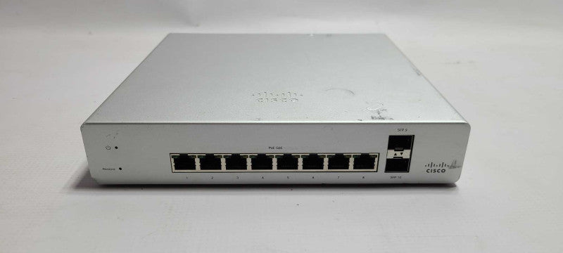 Cisco Meraki MS220-8P-HW 8-Port Ethernet 2-Port SFP Desktop Switch Unclaimed  $