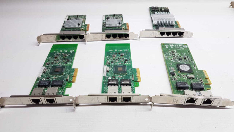 ZLOT 6x assorted PCI-E Gigabit network adapters / see notes  #