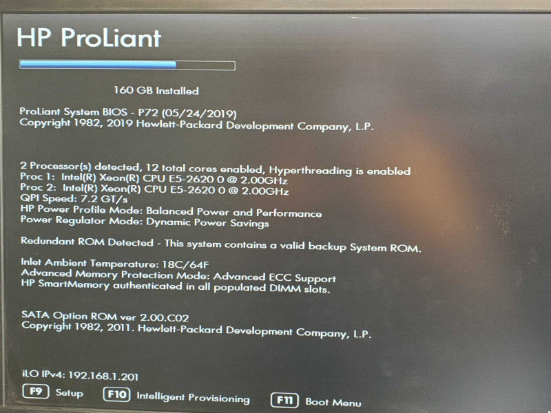 HP Proliant ML350p Gen8, 2x Xeon E5-2620 2.0GHz, 160GB RAM, 2x PSU, P420i _