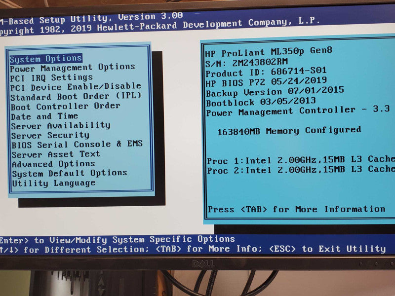 HP Proliant ML350p Gen8, 2x Xeon E5-2620 2.0GHz, 160GB RAM, 2x PSU, P420i _