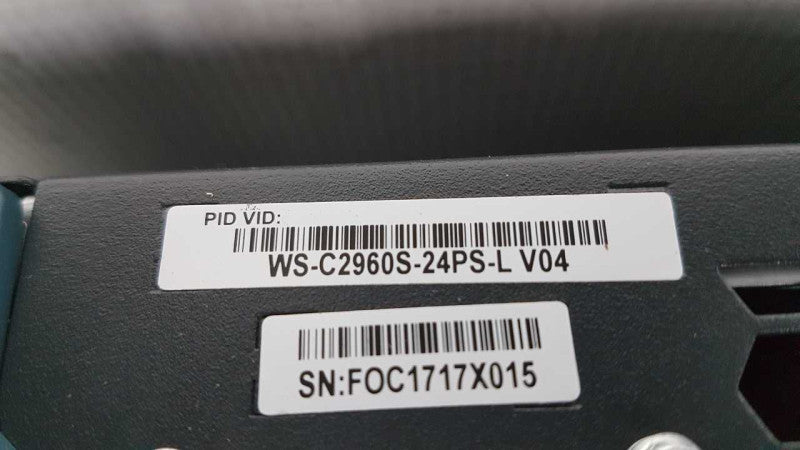 Cisco Catalyst 2960-S PoE+ 24-Port Ethernet Switch WS-C2960S-24PS-L  #