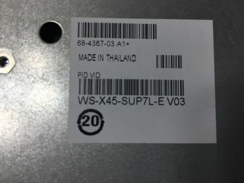 Cisco Catalyst 4500-E WS-X45-SUP7L-E V03 Supervisor Engine Module