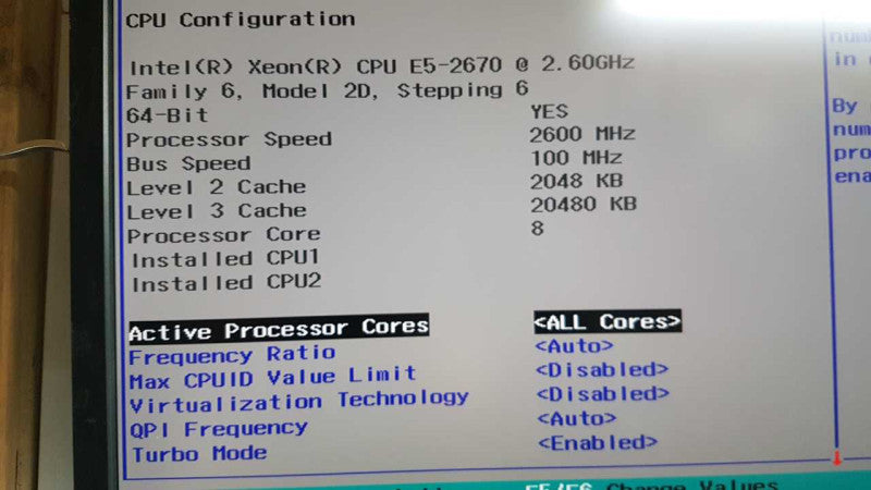 Dell B08S Blade server / 3x C6220 blades / 2x Xeon E5-2670 @ 2.60ghz #