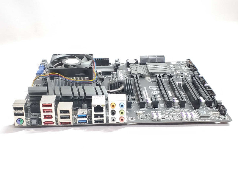 Gigabyte GA-990FXA-UD3 Board with AMD Sempron 145 CPU, No RAM/IO back Cover _