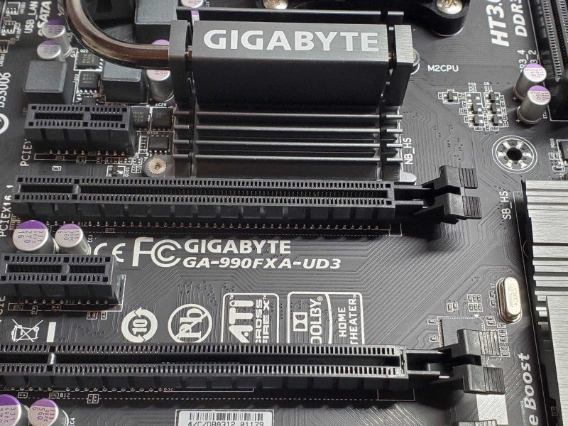 Gigabyte GA-990FXA-UD3 Board with AMD Sempron 145 CPU, No RAM/IO back Cover _
