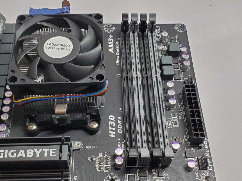 Gigabyte GA-990FXA-UD3 Board with AMD Sempron 145 CPU, No RAM/IO back Cover _