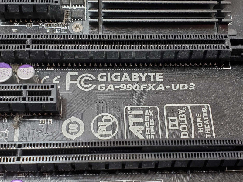 Gigabyte GA-990FXA-UD3 Board with AMD Sempron 145 CPU, with IO back Cover _