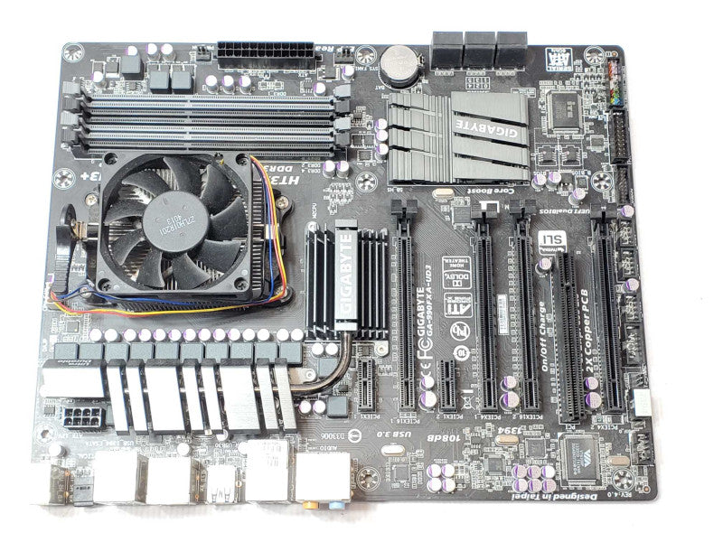 Gigabyte GA-990FXA-UD3 Board with AMD Sempron 145 CPU, with IO back Cover _