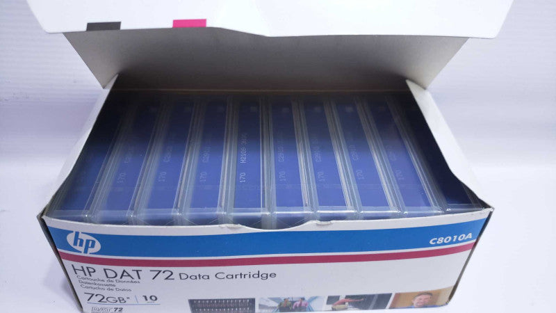 HP DAT 72 DATA CARTRIDGE 72GB - 10 PACK MODEL C8010A BRAND NEW [