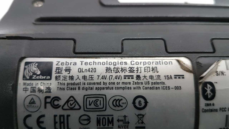 Zebra Technologies QLn420 Mobile Thermal Printer / Includes battery #