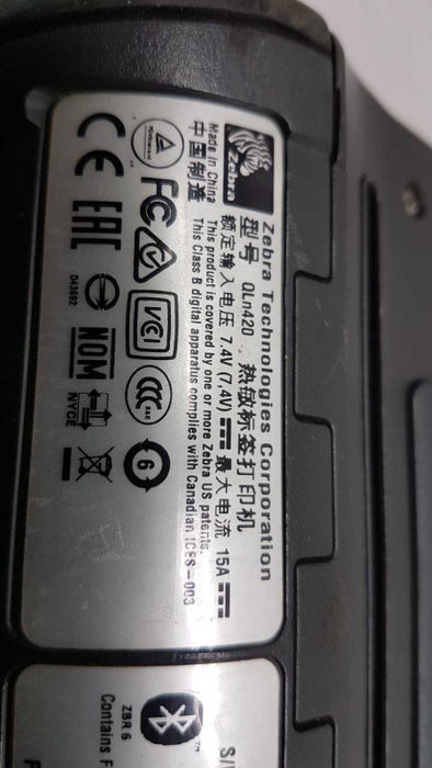 Zebra Technologies QLn420 Mobile Thermal Printer / Doesn\\'t Include battery  #