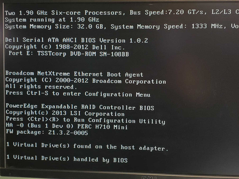 Dell PE R520, Xeon E5-2420 1.9GHz, 32GB RAM, H710 Mini, 2x 4TB HDDs, 2x PSU _
