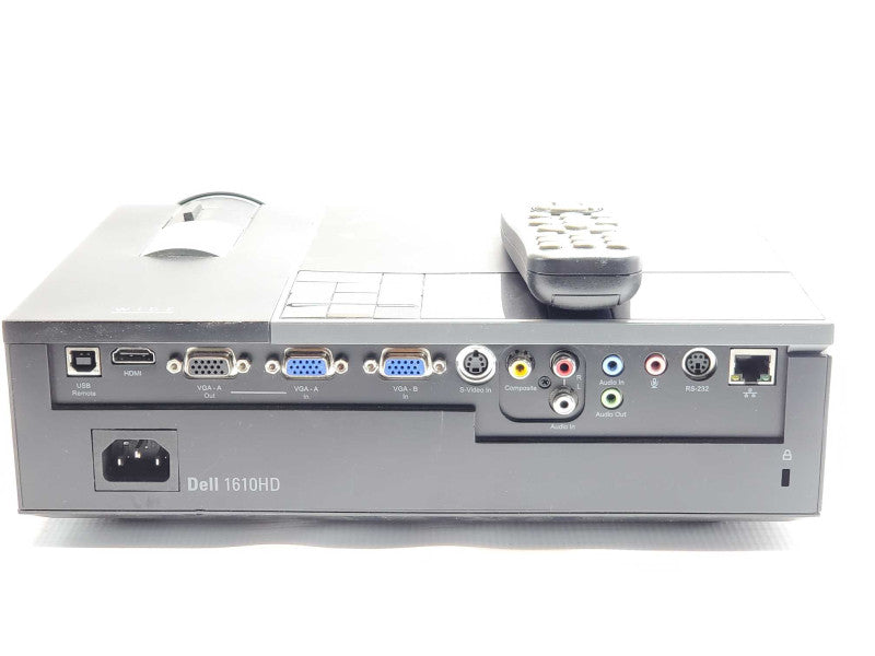 Dell 1610HD DLP Front Projector with Remote, Needs Lamp Replacement _