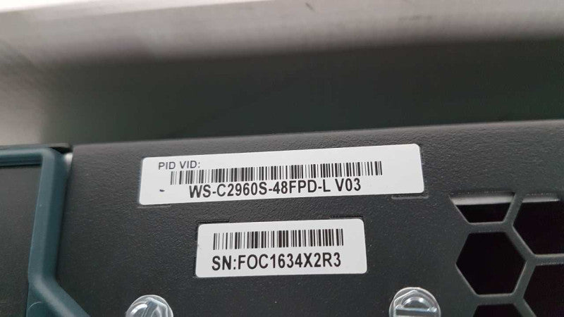Cisco Catalyst 2960-S Series PoE+ 10G WS-C2960S-48FPD-L #
