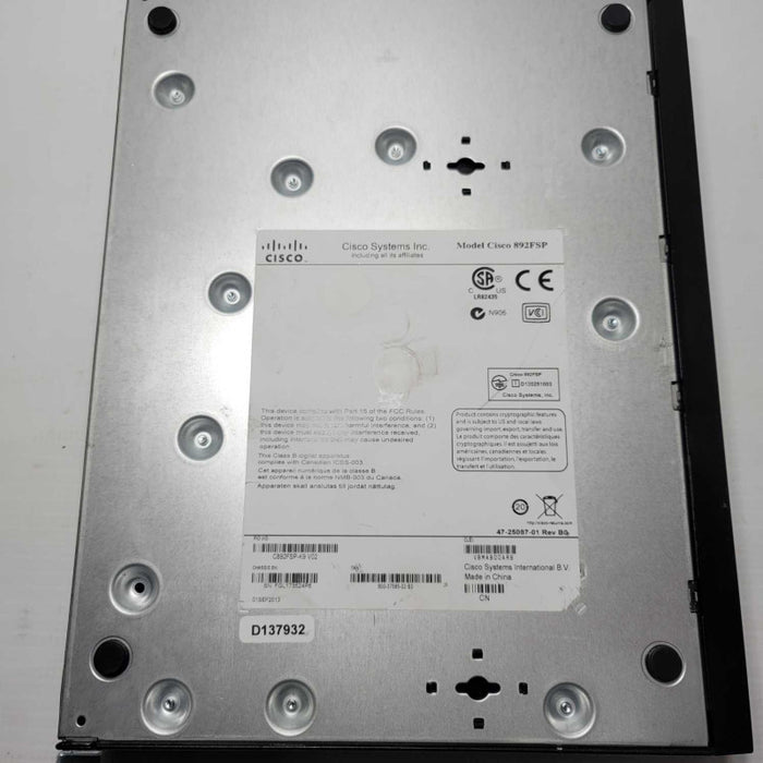 Cisco C892FSP-K9 V02 Router Factory Reset