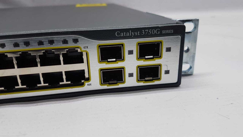 Cisco WS-C3750G-48TS-S 4 Port Gigabit Ethernet Switch / FACTORY RESET #