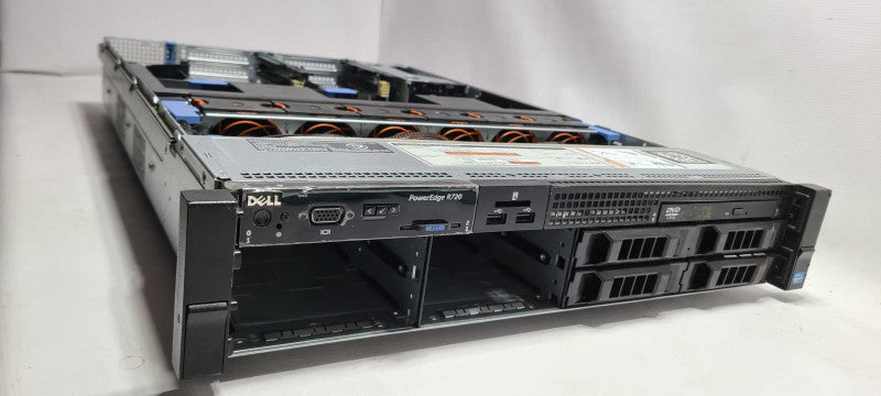Dell PowerEdge R720 2x Xeon E5-2620 2.GHz NoRAM Perc H310 Mini 2xPSU BareBones READ $