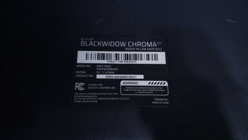 Razer Blackwidow Chroma V2 Mechanical Gaming Keyboard RZ03-0203 Pink [
