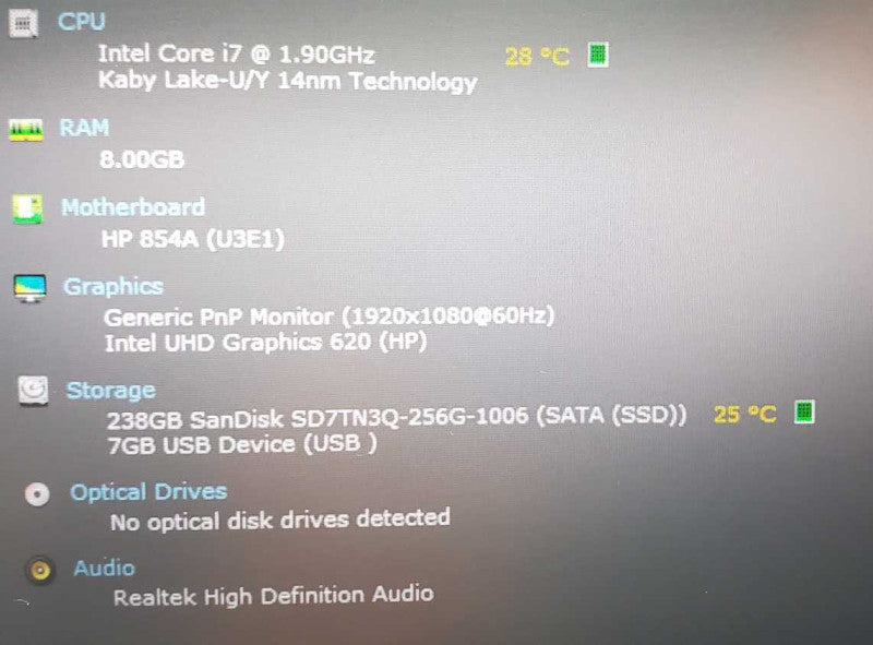 HP EliteBook 830 G6 13.3\\" Core i7-8665U @ 1.9 GHz 8GB DDR4 250GB M.2 SSD (