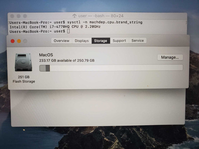 Macbook Pro 2015 15\\" Core i7-4770HQ @ 2.2 GHz 16GB Ram 250GB SSD *QTY* (