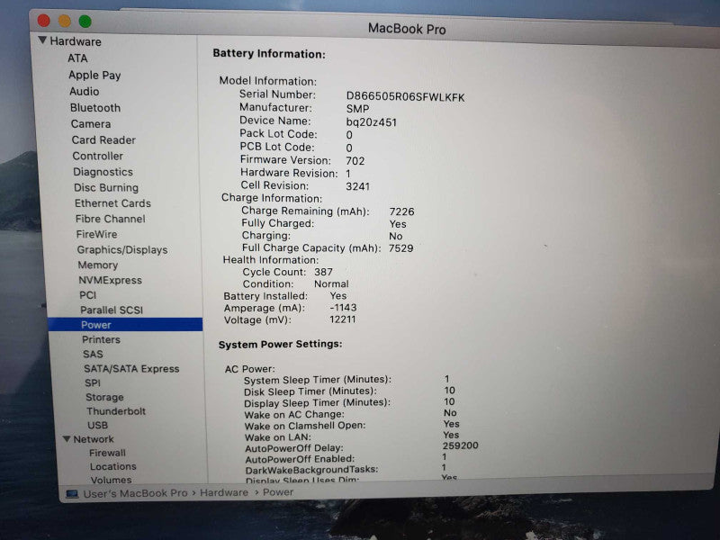Macbook Pro 2015 15\\" Core i7-4770HQ @ 2.2 GHz 16GB Ram 250GB SSD *QTY* (